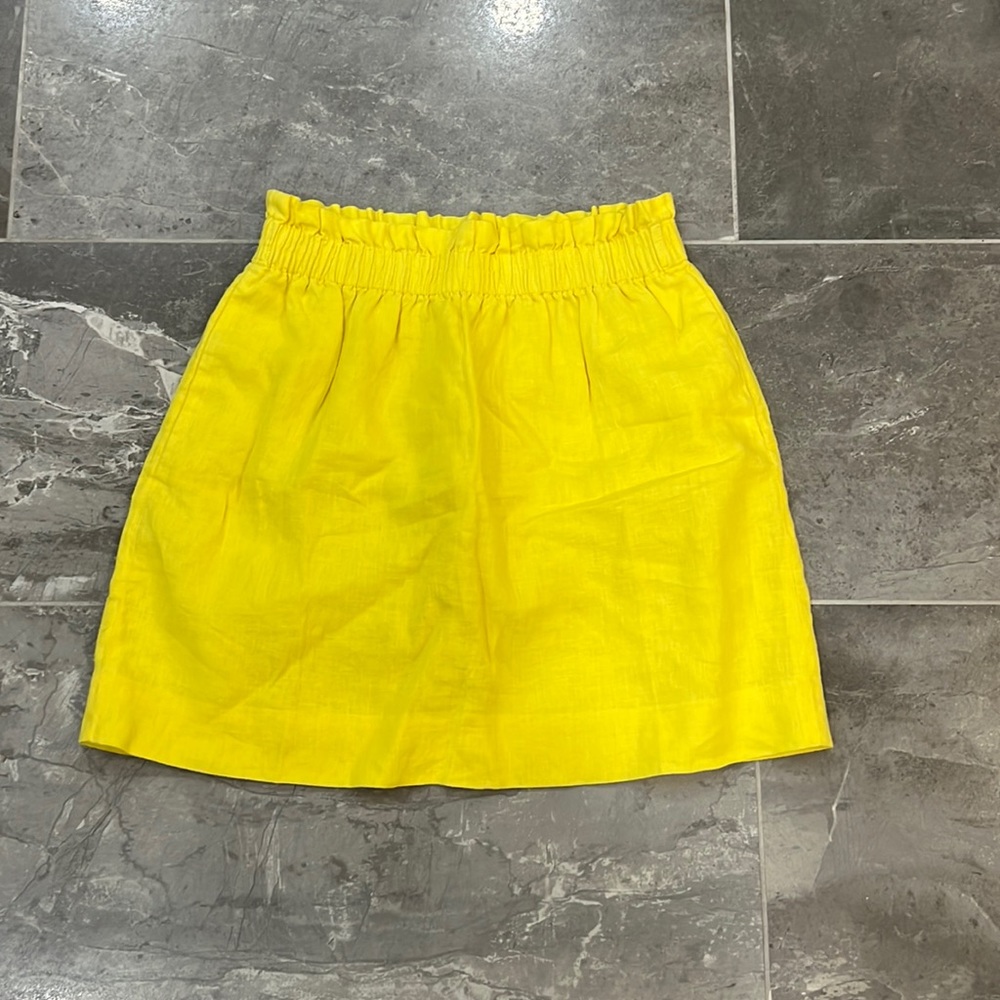 J. Crew yellow skirt